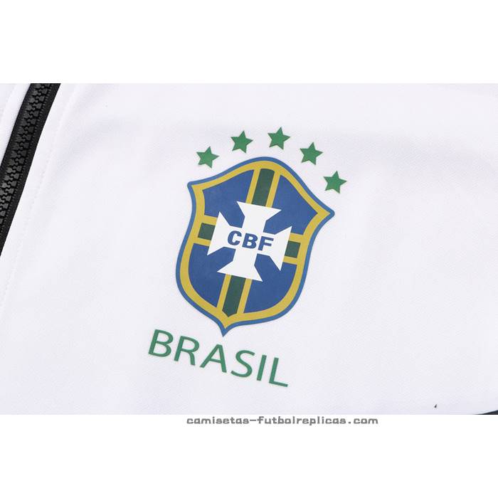 Chaqueta con Capucha del Brasil 2022-2023 Blanco